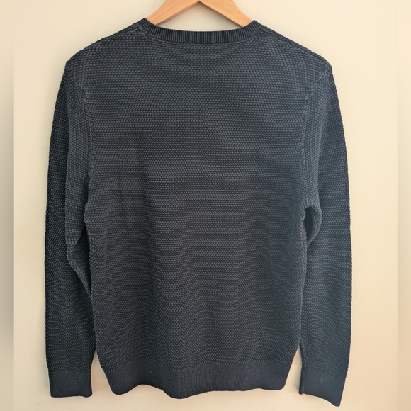 Cos Navy Cotton Pullover Sweater Size M - Picture 4 of 4